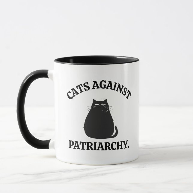 Mug Drôle Amoureux des chats Feminist Maman Politique  (Gauche)