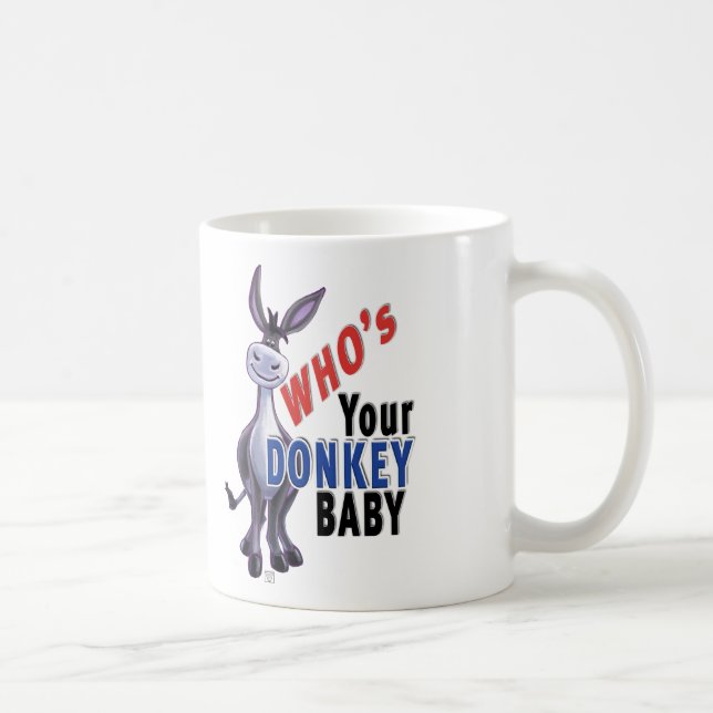 Mug Drôle âne, qui est votre bébé âne (Droite)