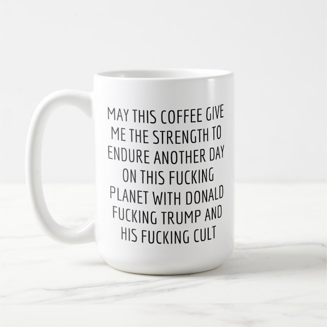 Mug Drôle anti-Trump cadeau de collègue politique, lib (Gauche)