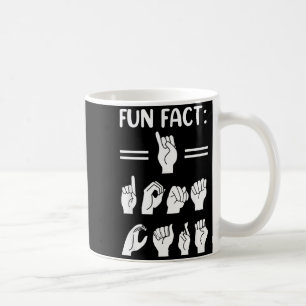Mug Drôle Asl Langue des signes américaine Faits amusa