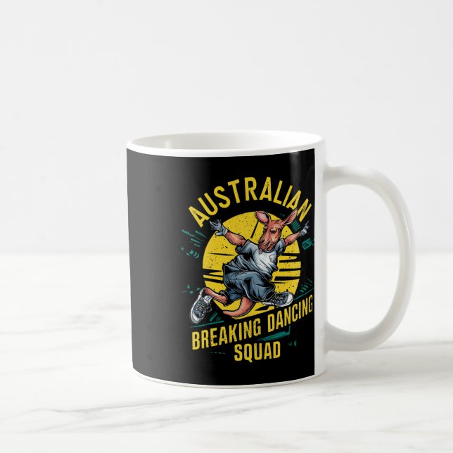 Mug Drôle Australian Break Dancing Squad Kangaroo (Droite)