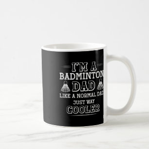 Mug Drôle Badminton Papa Chemise Hommes Femmes Badmint