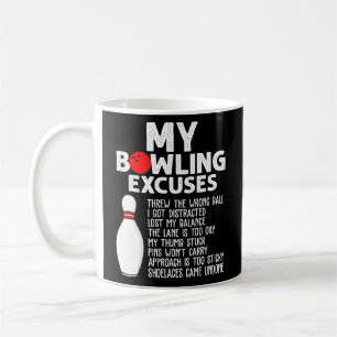 Mug Drôle Bowling Excuses Pour Bowler