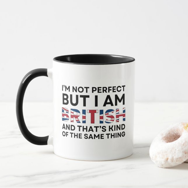 Mug Drôle britannique (Avec donut)
