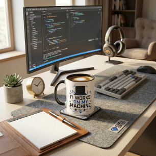 Mug Drôle Ça fonctionne sur ma machine programmeur IT