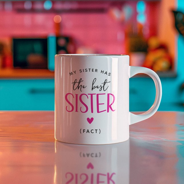 Mug Drôle cadeau 'Best Sister' (Créateur téléchargé)