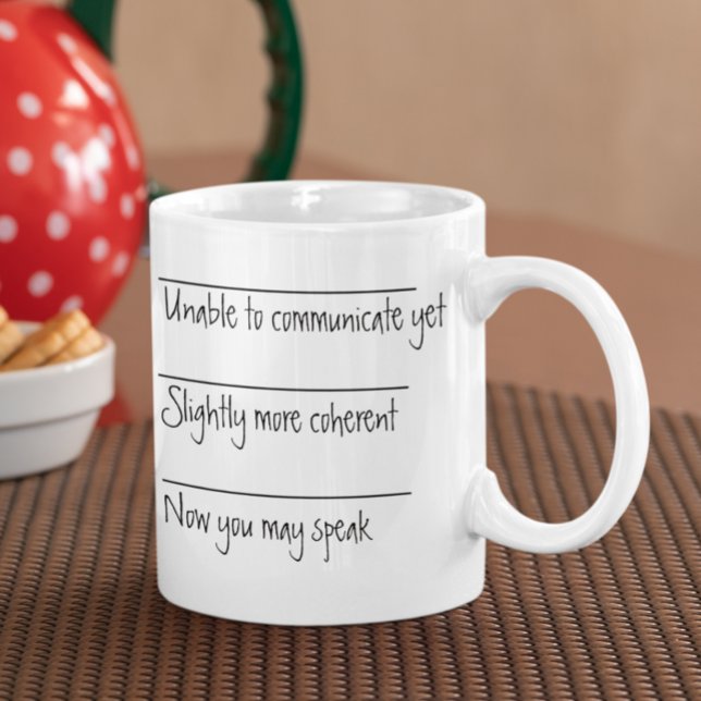 Mug Drôle cadeau de buveur de café ne pas communiquer (Créateur téléchargé)