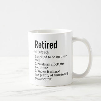 Mug Drôle cadeau de définition à la retraite pour le s
