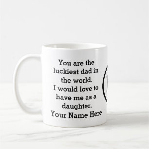 Mug Drôle cadeau de fête des pères de la fille