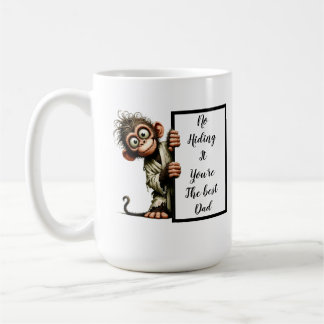 Mug Drôle cadeau de papa avec le singe amusant et déca