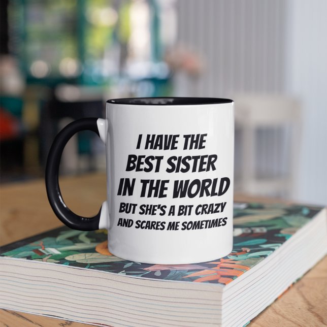 Mug Drôle cadeau de soeur, cadeau d'anniversaire, cade (Créateur téléchargé)