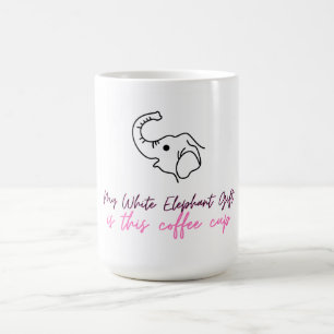 Mug Drôle cadeau d'éléphant blanc - Coupe de café