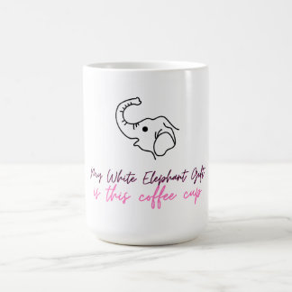 Mug Drôle cadeau d'éléphant blanc - Coupe de café