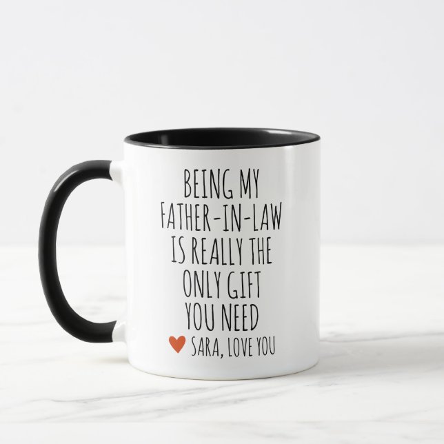 Mug Drôle Cadeau Père Etre Mon Père En Droit Est Vraim (Gauche)