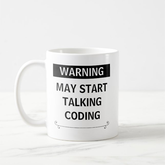 Mug Drôle Cadeau Pour Codeurs, Programmeurs (Gauche)