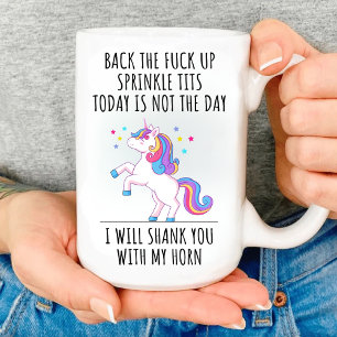 Mug Drôle cadeau Unicorn, JE VOUS PARLERAI AVEC MA COR