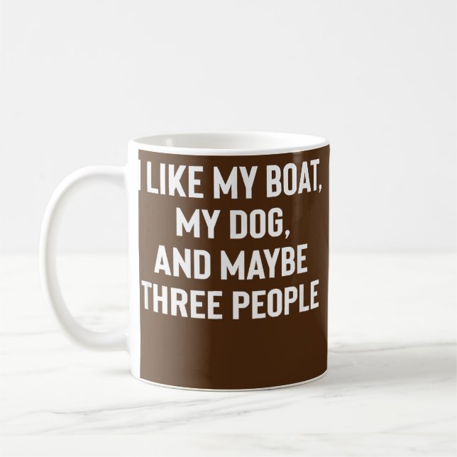 Mug Drôle Cadeaux De Bateau Pour Hommes Femmes Bateaux (Gauche)