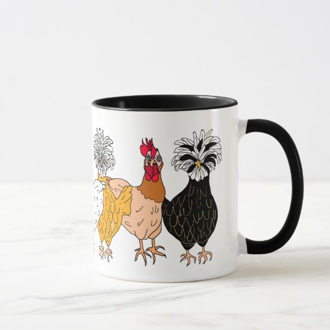 Mug Drôle café poulets (Droite)