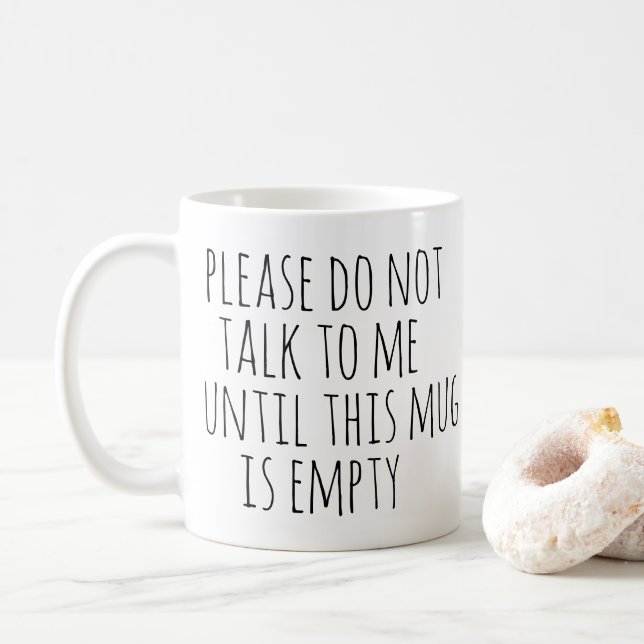 Mug Drôle café Sarcastique Drinker cadeau (Avec donut)