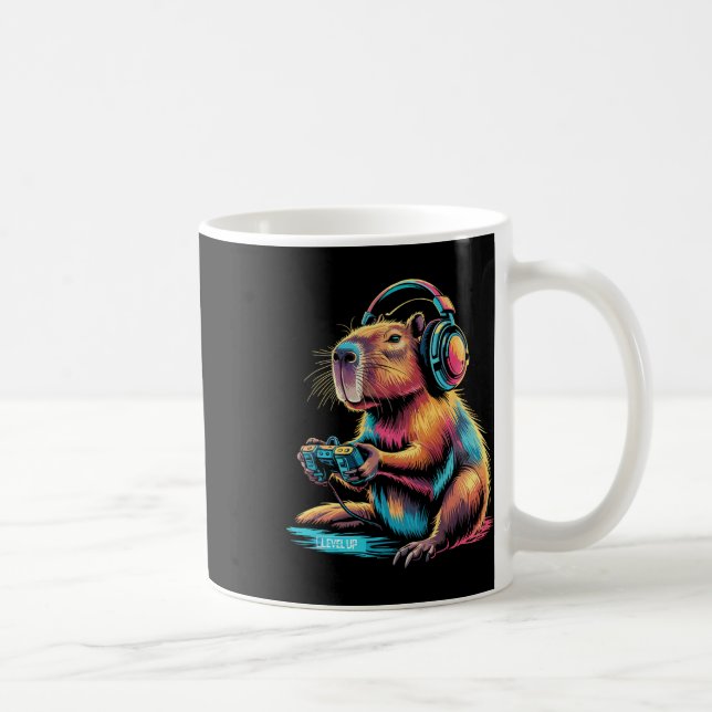 Mug Drôle Capyra Video Joueur Capyra  (Droite)