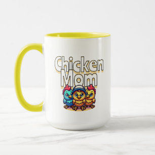 Mug Drôle Cartoon Chicks Chicken Mom