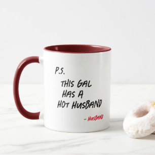 Mug Drôle Ce Gal A Hot Husband Sticky Notes Style