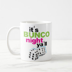 Mug Drôle c'est nuit de Bunco vous cadeau de matrices