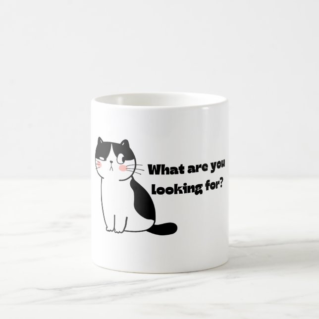 Mug drôle : Chat mignon (Centre)