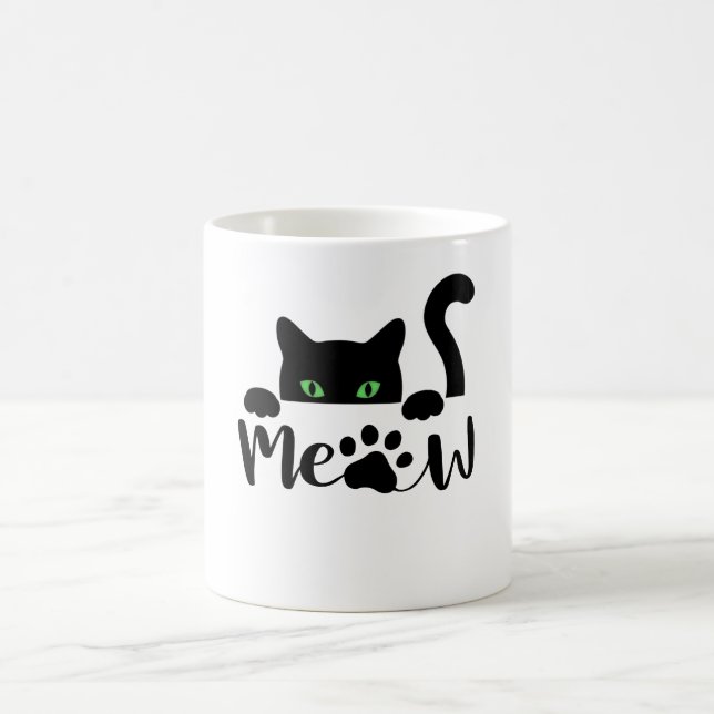 Mug Drôle chat noir (Centre)
