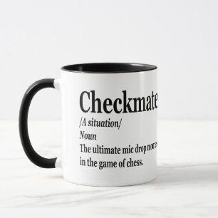 Mug Drôle Chess Checkmate Définition Chess Lover