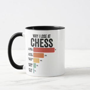 Mug Drôle Chess Sport Pourquoi Je Perds À Chess Game R