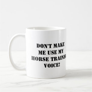Mug Drôle cheval équestre dresseur nom de la personnal