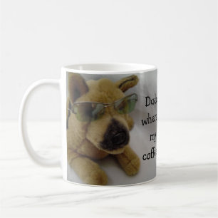 Mug Drôle chien avec café dire
