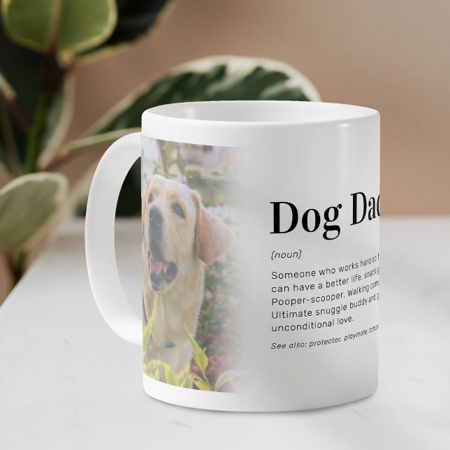 Mug Drôle Chien Papa Définition Photo (Créateur téléchargé)