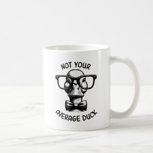Mug Drôle Citation de canard Nerdy Animal Dessin (Droite)