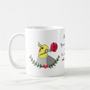 Mug Drôle Cockatiel Maman Cadeau Oiseau Amant Nom per