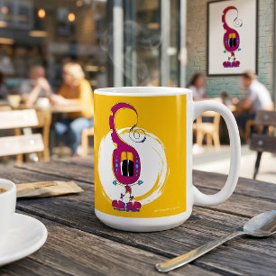 Mug Drôle, Coloré, Excentrique, Personnage de Dessin A