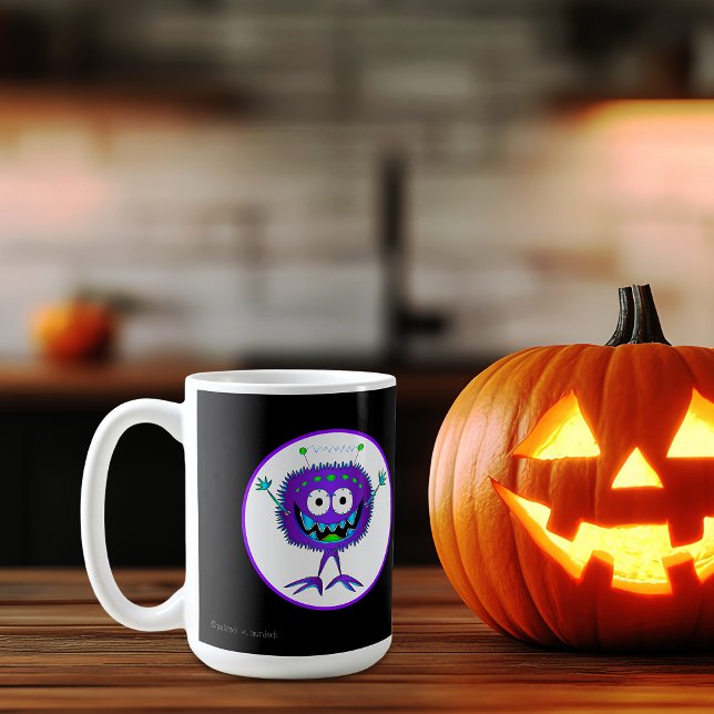 Mug Drôle, Coloré, Monstre De Dessin, Halloween (This cool mug is sure to be one of your favorites with your coffee, tea, or any drink at all!)