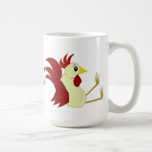 Mug Drôle coq assis