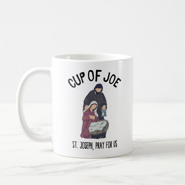 Mug Drôle Coupe Saint-Joseph De Joe Cute Catholique (Gauche)