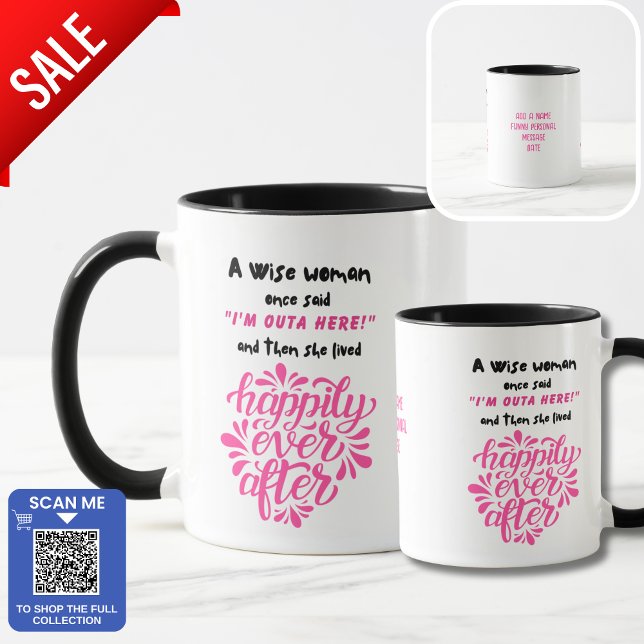 Mug Drôle Coworker Fille Rose Nouveau Travail Retraite (Créateur téléchargé)