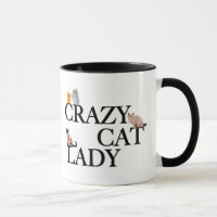 Drôle Crazy Cat Lady