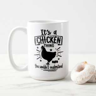Mug Drôle Crazy Poulets Dons Agricole OEufs de ferme