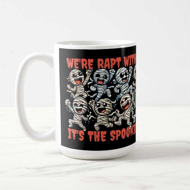 Mug Drôle Dancing Mummies Rapt avec excitation (Gauche)