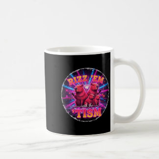 Mug Drôle d'autisme Rizz Em avec le capybara Tism Meme