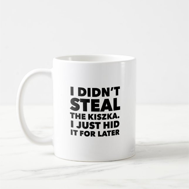 Mug drôle de baise à cadeaux polis (Gauche)