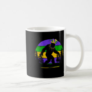Mug Drôle de Bigfoot Mardi Gras Sasquatch Graphisme