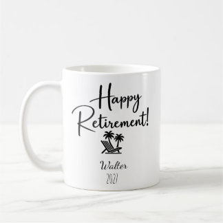Mug Drôle de Cadeau Personnalisé de Retraite 