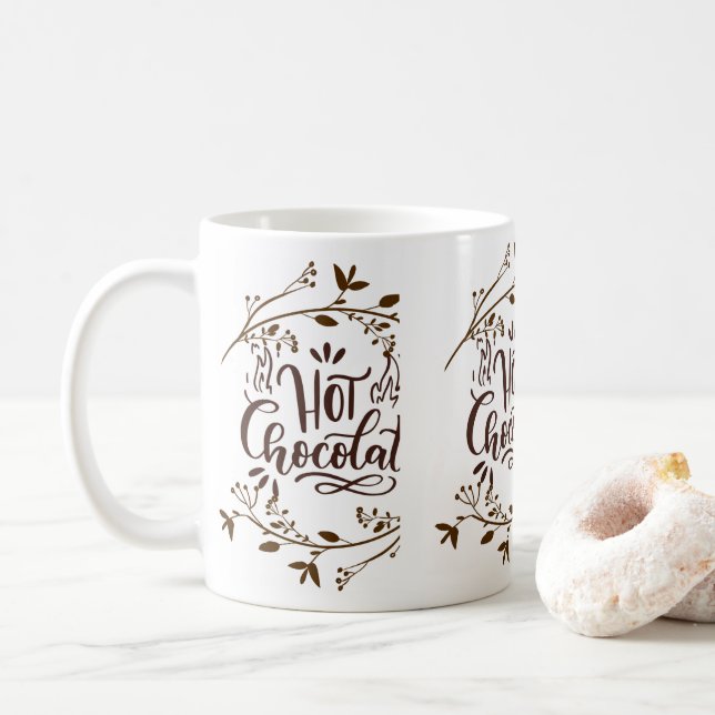 Mug drôle de chocolat (Avec donut)