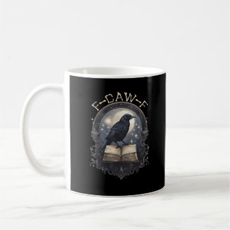 Mug Drôle de corbeau F-Caw-F disant graphique rétro cl